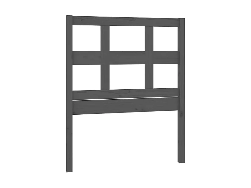 Tête de lit Gris 95,5x4x100 cm Bois massif de pin POI46397 BonneVie Meuble