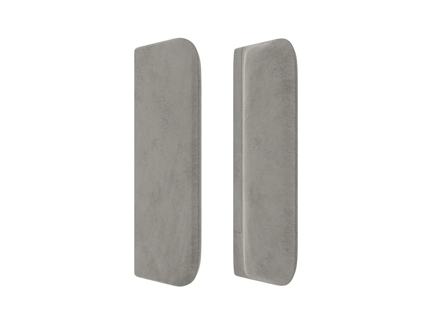 Tête de lit avec oreilles Gris clair 103x16x78/88 cm Velours POI87991 BonneVie Meuble