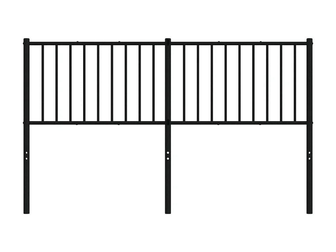 Tête de lit métal noir 160 cm POI29324 BonneVie Meuble