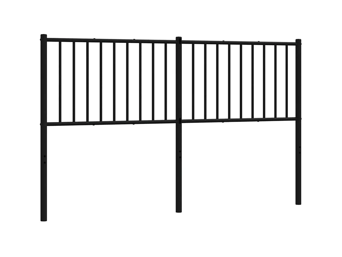 Testiera | Testata del letto in Metallo Nero 160 cm