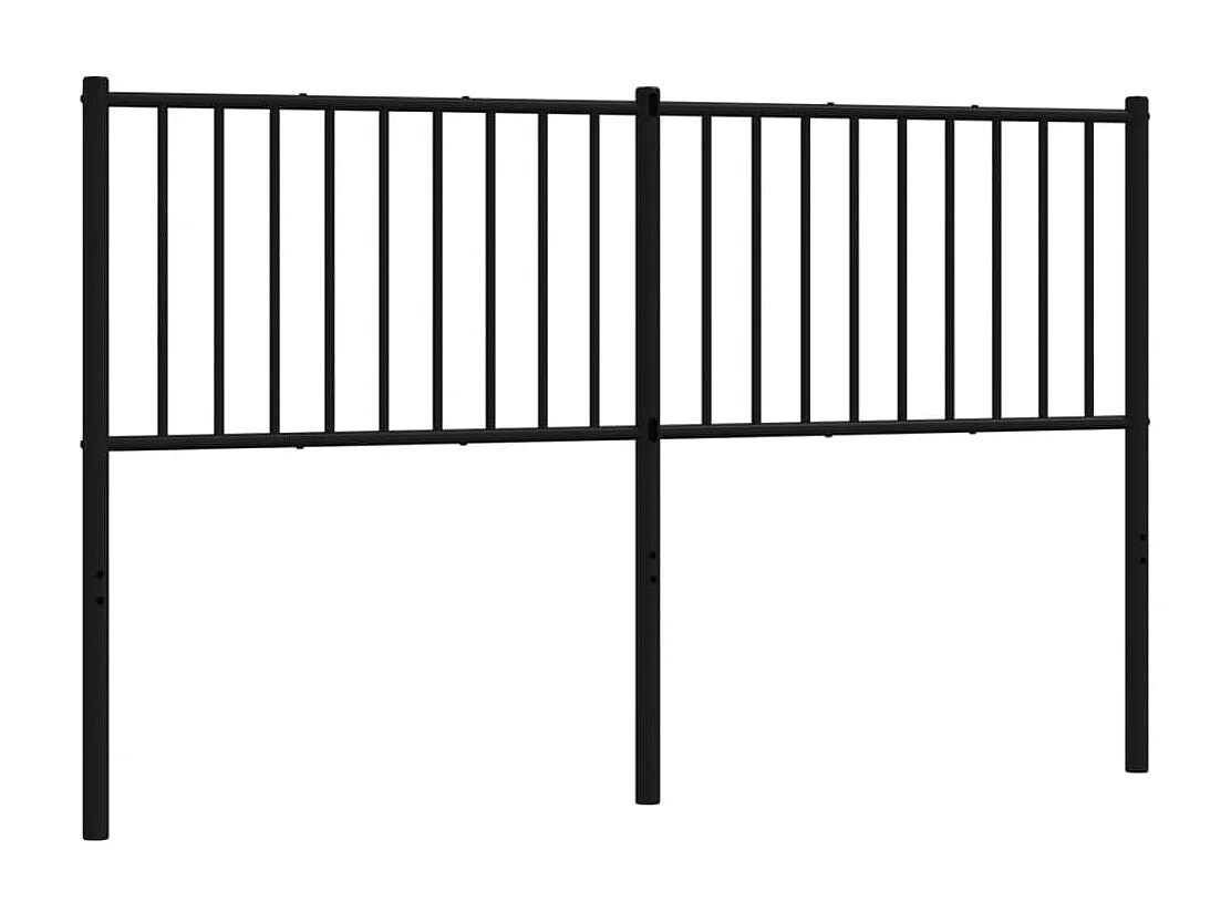 Tête de lit métal noir 160 cm POI29324 BonneVie Meuble