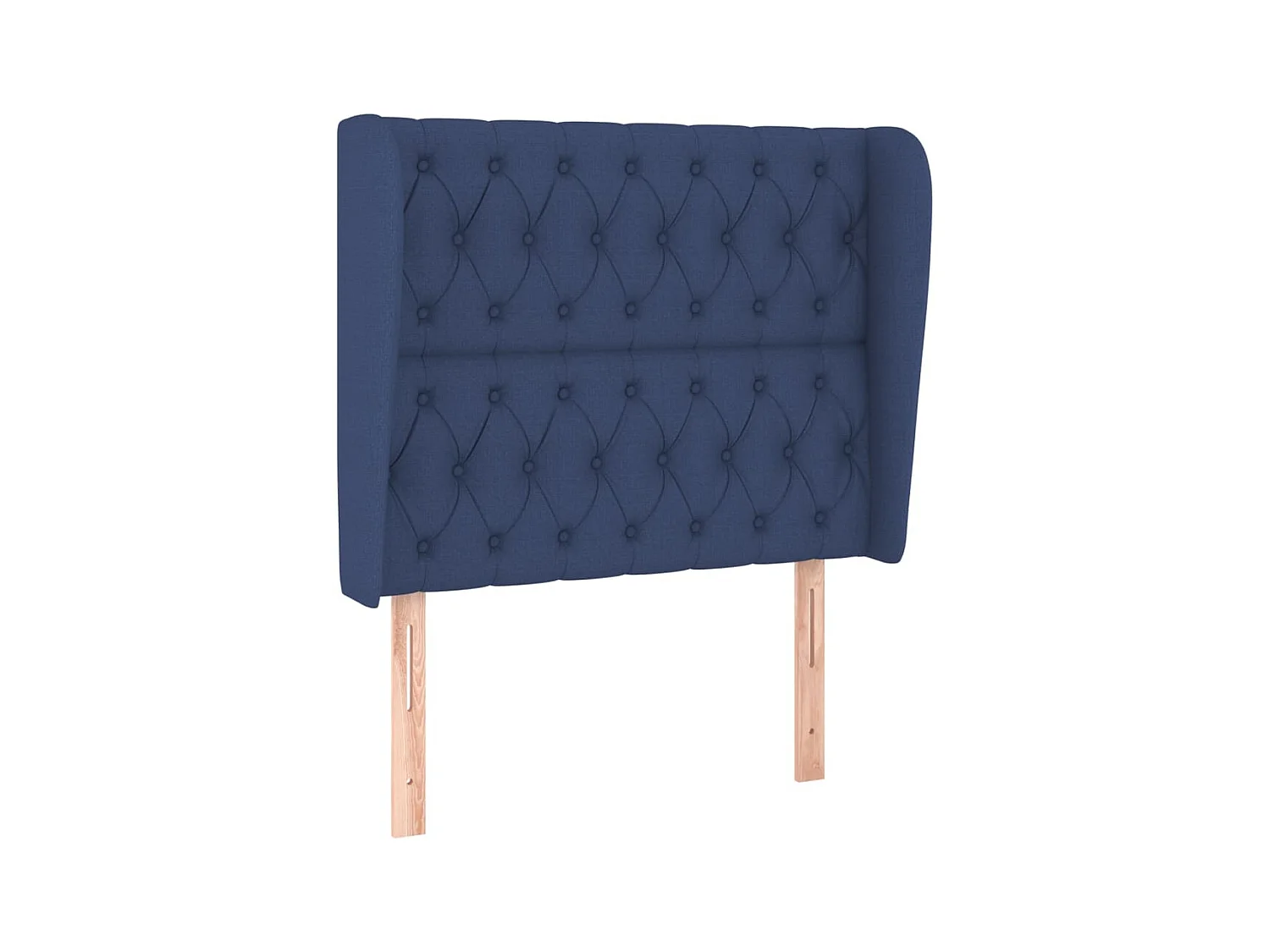 Tête de lit avec oreilles Bleu 93x23x118/128 cm Tissu POI29590 BonneVie Meuble