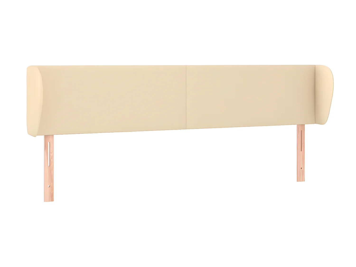 Tête de lit avec oreilles Crème 183x23x78,88 cm Tissu LKC56270 BonneVie Meuble