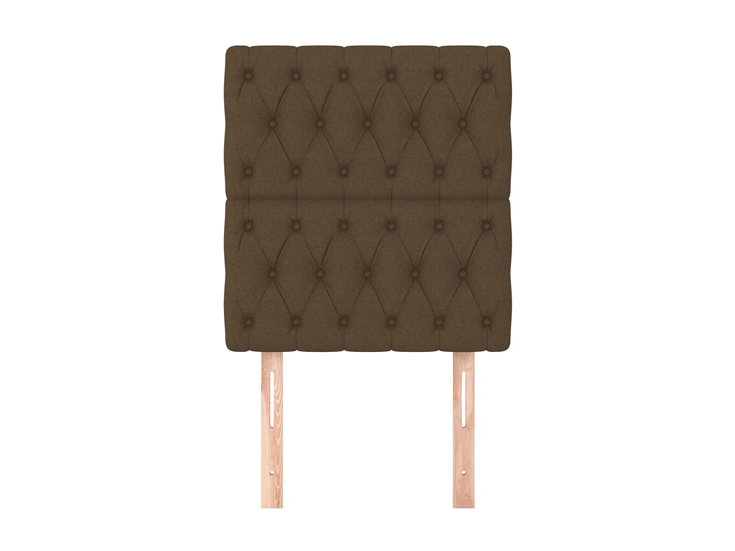 Têtes de lit 2 pcs Marron Foncé 80x7x78/88 cm Tissu POI95486 BonneVie Meuble