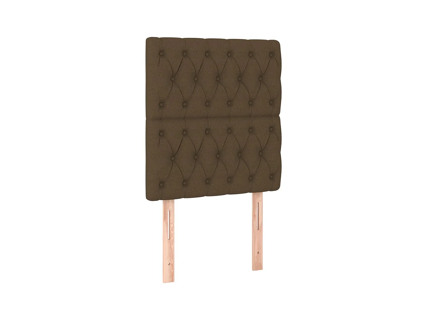 Testiere | Testate del letto 2 pz Marrone Scuro 80 x 7 x 78/88 cm in Tessuto
