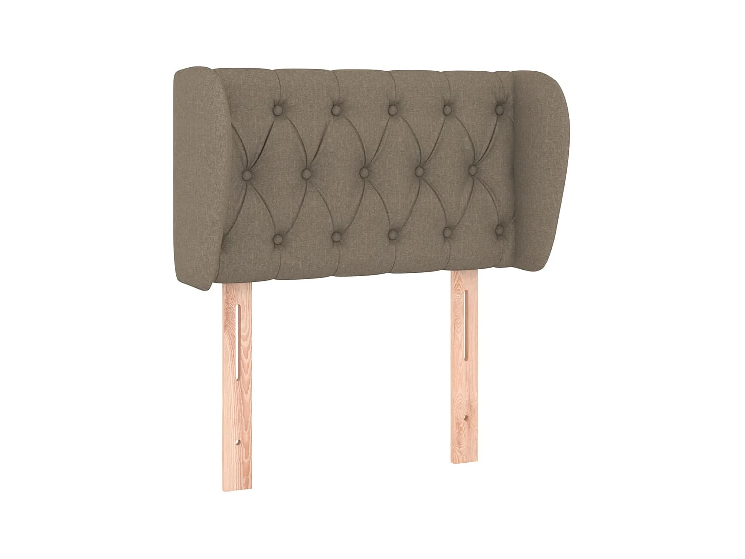 Testiera | Testata del letto ad Orecchio Tortora 83 x 23 x 78/88 cm in Tessuto