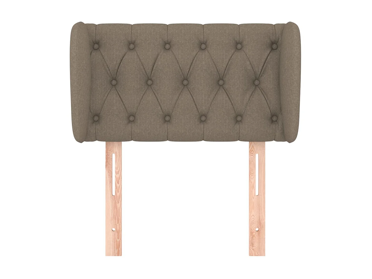 Tête de lit avec oreilles Taupe 83x23x78/88 cm Tissu POI62090 BonneVie Meuble