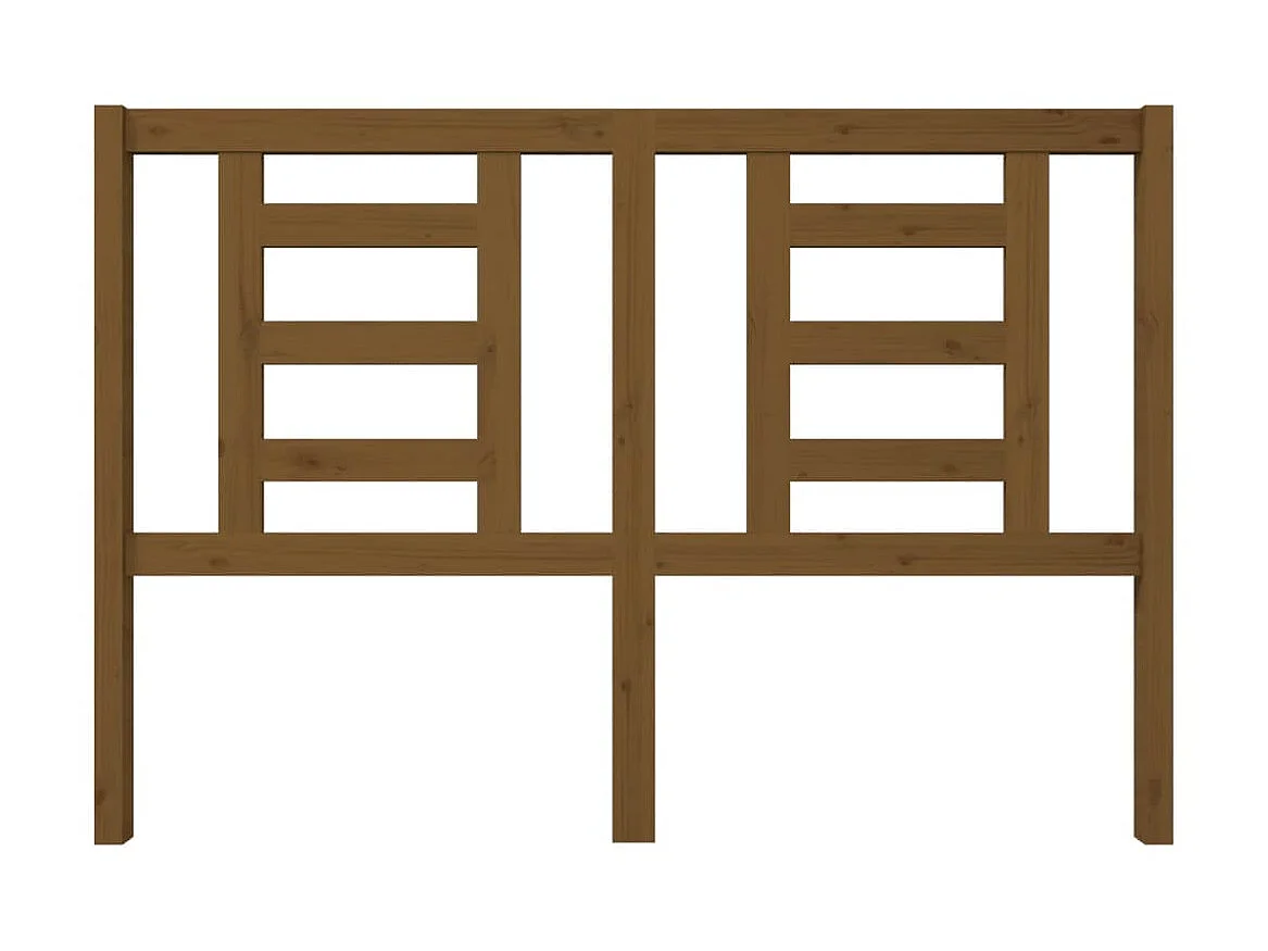 Tête de lit Marron miel 146x4x100 cm Bois massif de pin POI65392 BonneVie Meuble