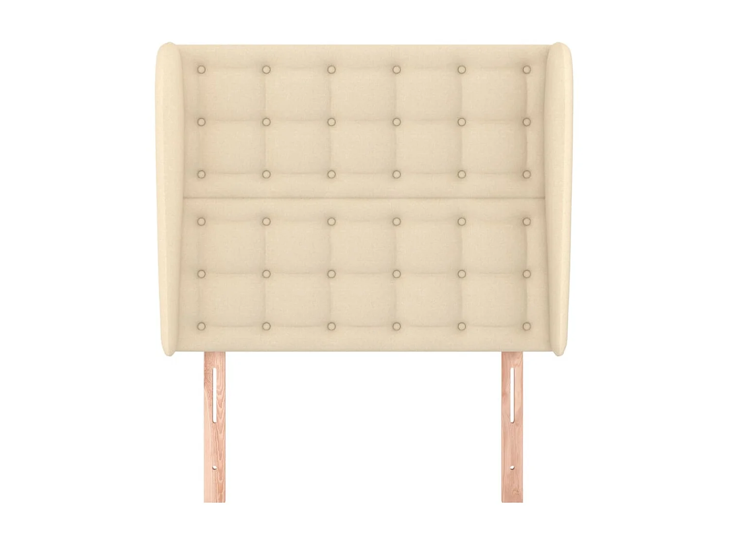 Tête de lit avec oreilles Crème 93x23x118,128 cm Tissu LKC66700 BonneVie Meuble