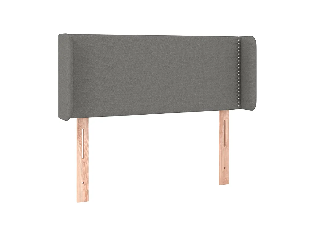 Testiera | Testata del letto ad Orecchio Grigio Scuro 83x16x78/88 cm in Tessuto