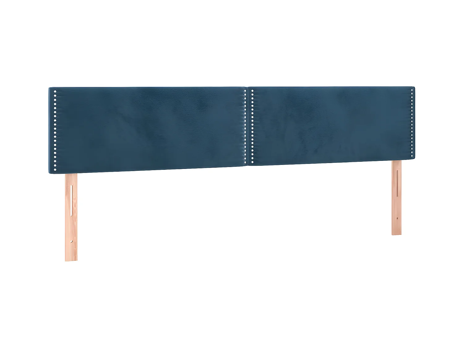 Têtes de lit 2 pcs Bleu foncé 90x5x78/88 cm Velours POI46787 BonneVie Meuble