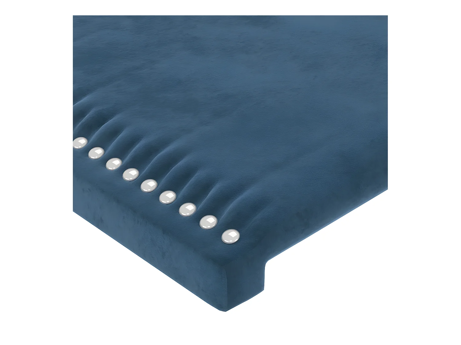 Cabeceros 2 unidades de terciopelo azul oscuro 90x5x78/88 cm ES97980