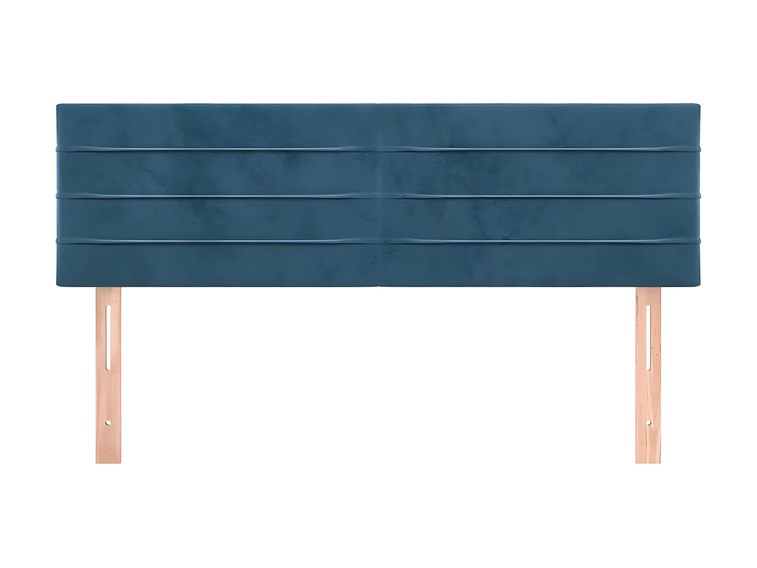 Cabeceira de cama 2 pcs veludo 72x5x78/88 cm azul-escuro PT473637