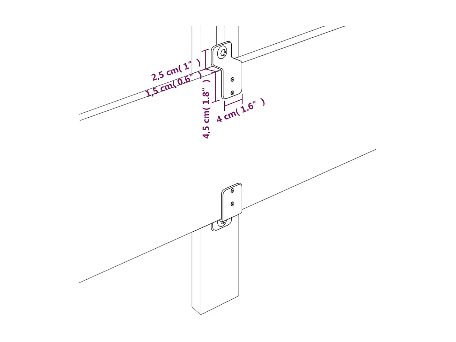 2er-set-Kopfteil,Bettkopfteile Dunkelgrau 80x5x78/88 cm Stoff -gkd226163
