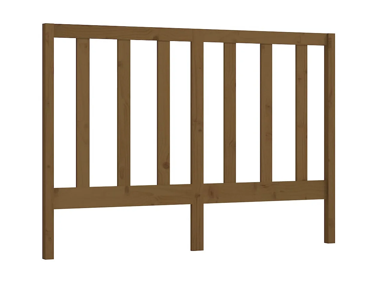 Tête de lit Marron miel 146x4x100 cm Bois massif de pin POI82405 BonneVie Meuble