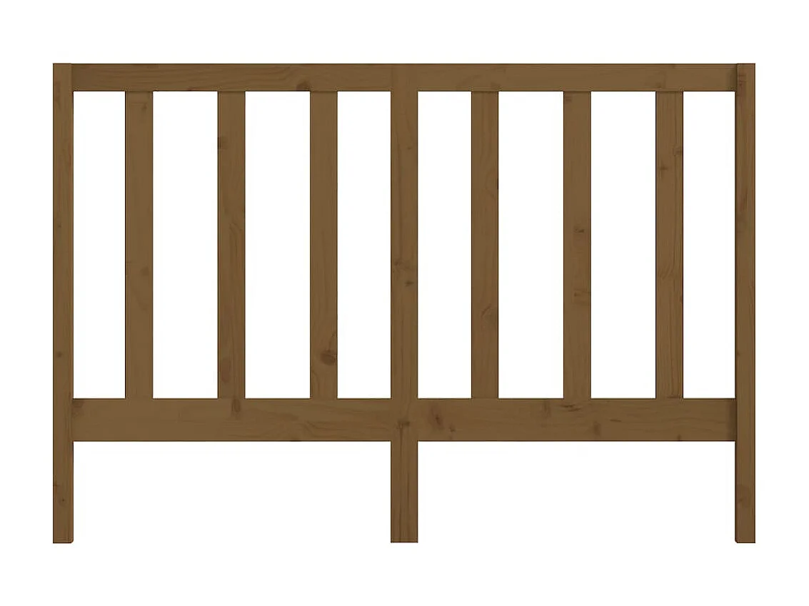 Tête de lit Marron miel 146x4x100 cm Bois massif de pin POI82405 BonneVie Meuble