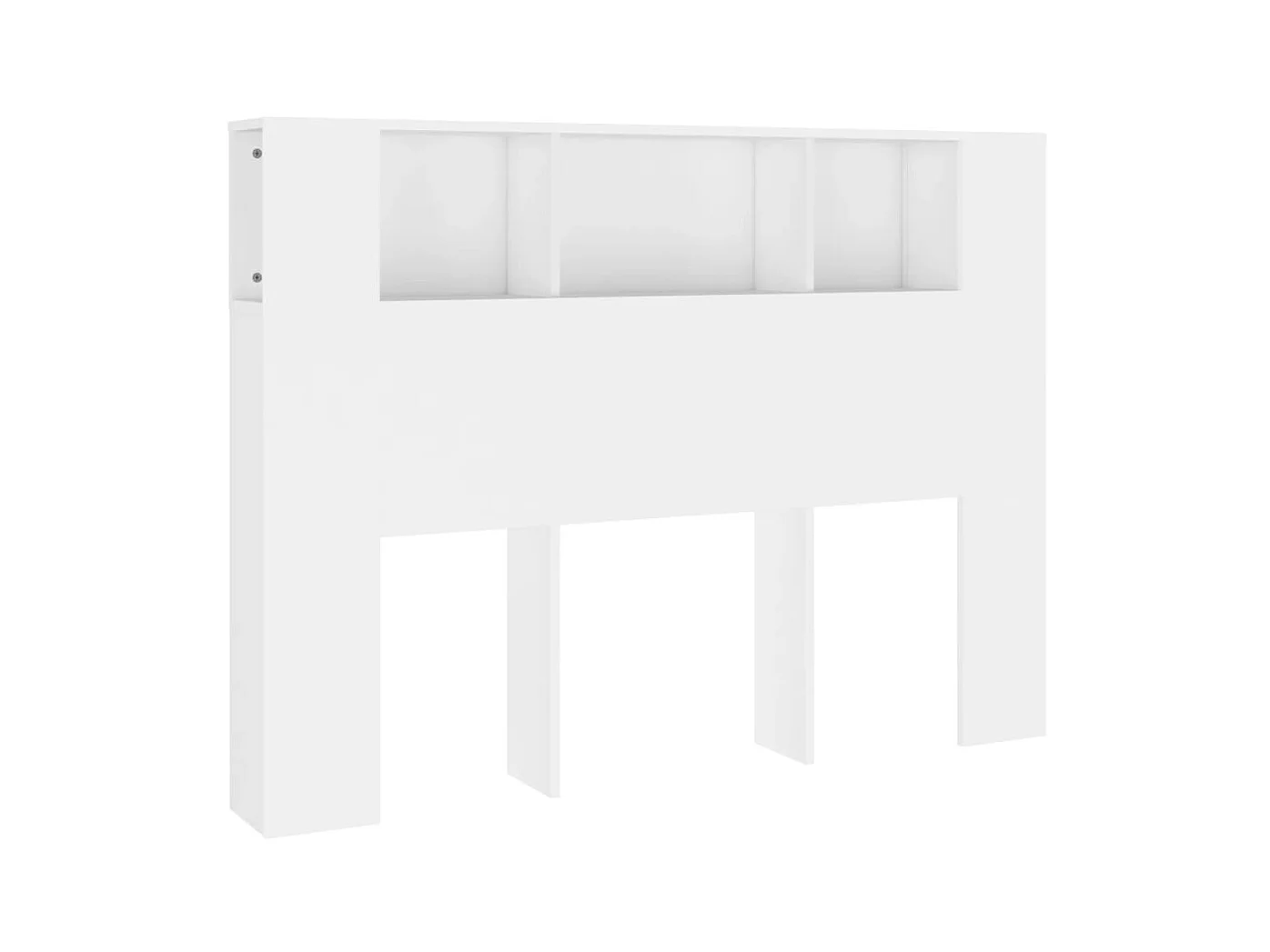 Testiera | Testata del letto con Scomparti Bianca 140x18,5x104,5 cm