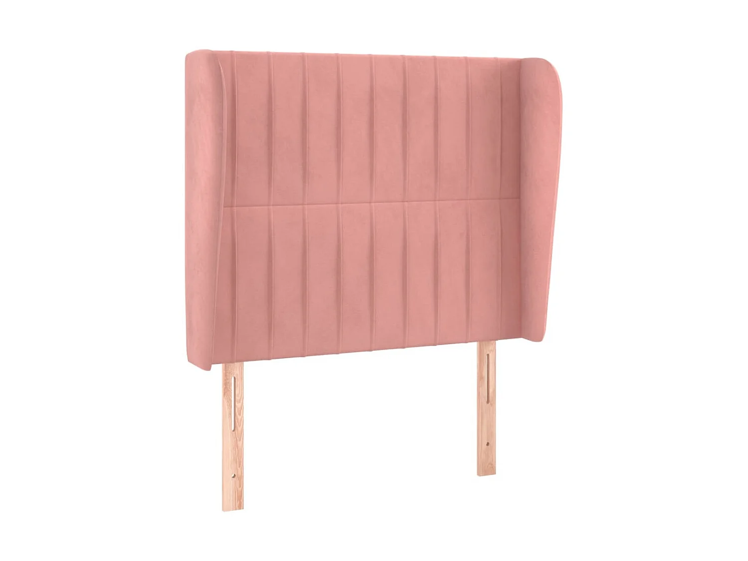 Hoofdbord met randen 83x23x118/128 cm fluweel roze NL227129