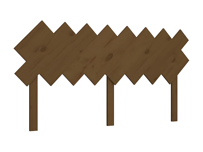 Tête de lit Marron miel 159,5x3x80,5 cm Bois massif de pin POI25103 BonneVie Meuble