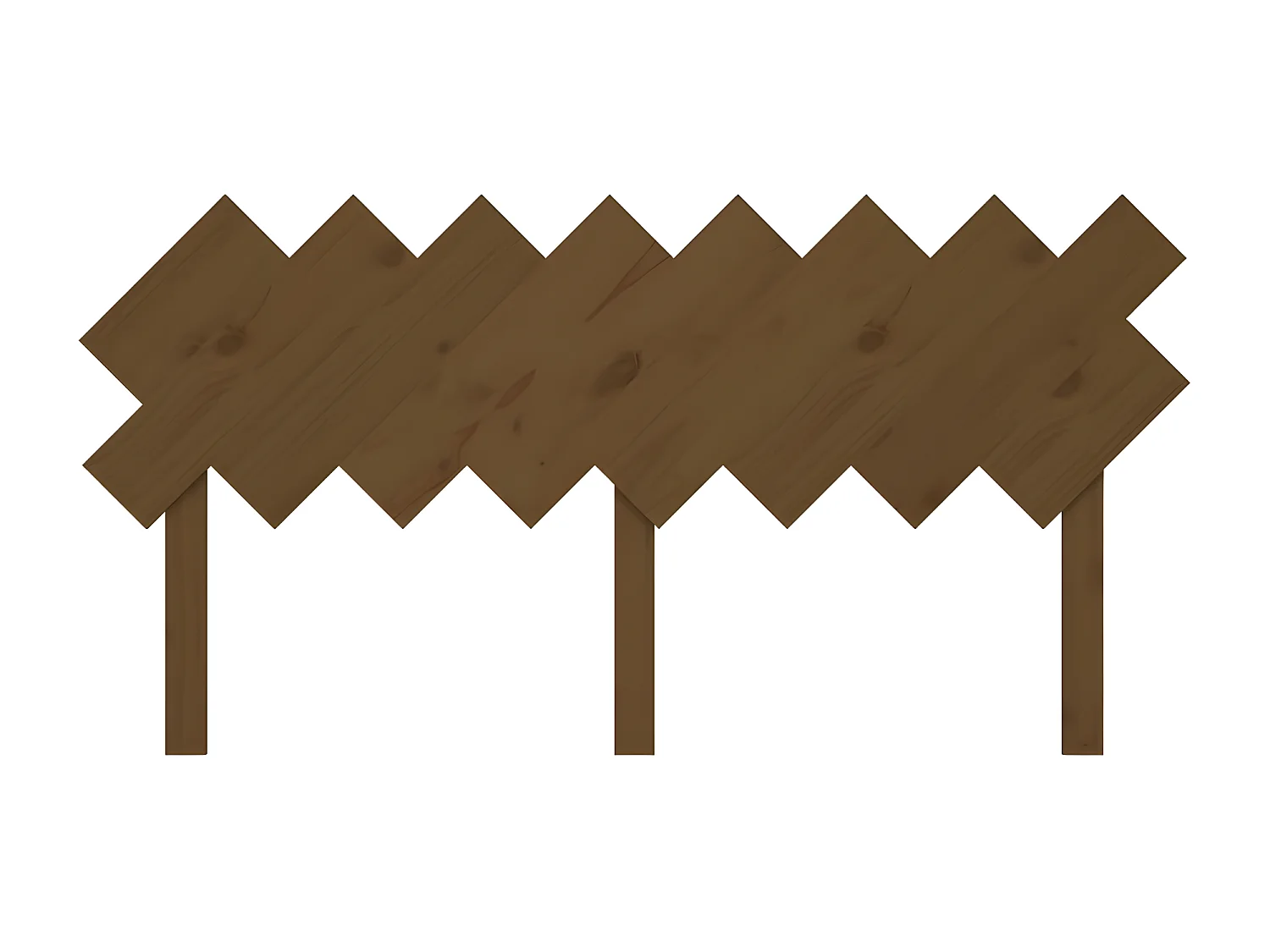 Tête de lit Marron miel 159,5x3x80,5 cm Bois massif de pin POI25103 BonneVie Meuble