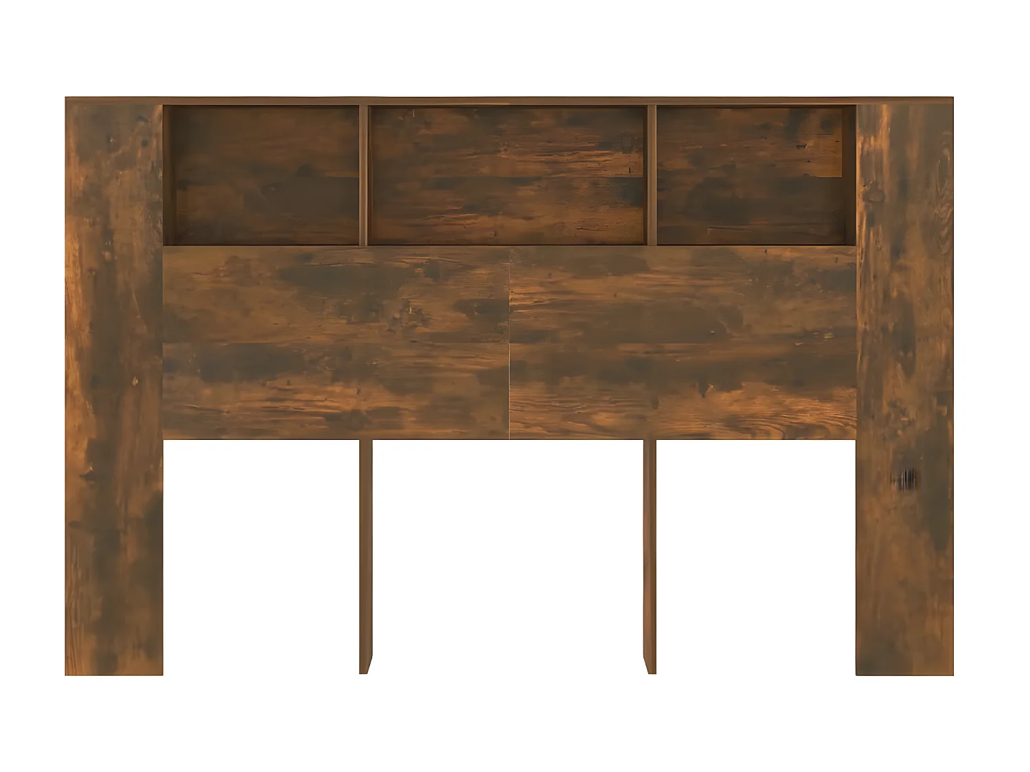 Armoire de tête de lit Chêne fumé 160x18,5x104,5 cm POI80113 BonneVie Meuble