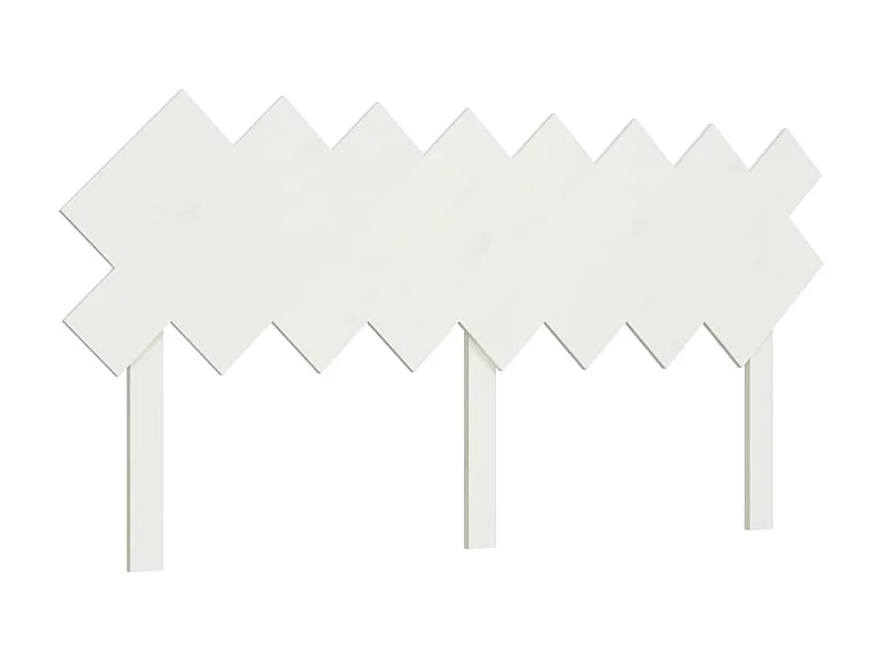 Cabecero de cama madera maciza de pino blanco 159,5x3x80,5 cm ES15129