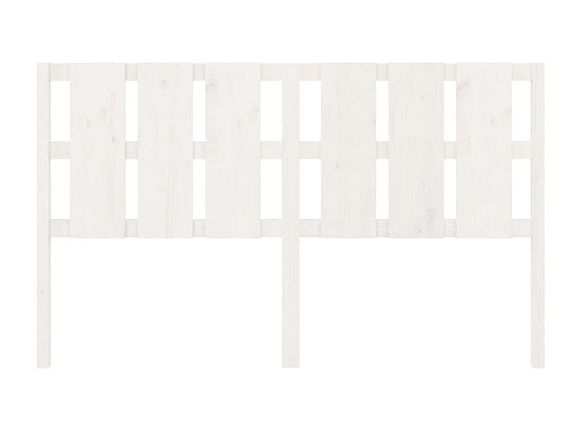 Tête de lit Blanc 185,5x4x100 cm Bois massif de pin POI98697 BonneVie Meuble