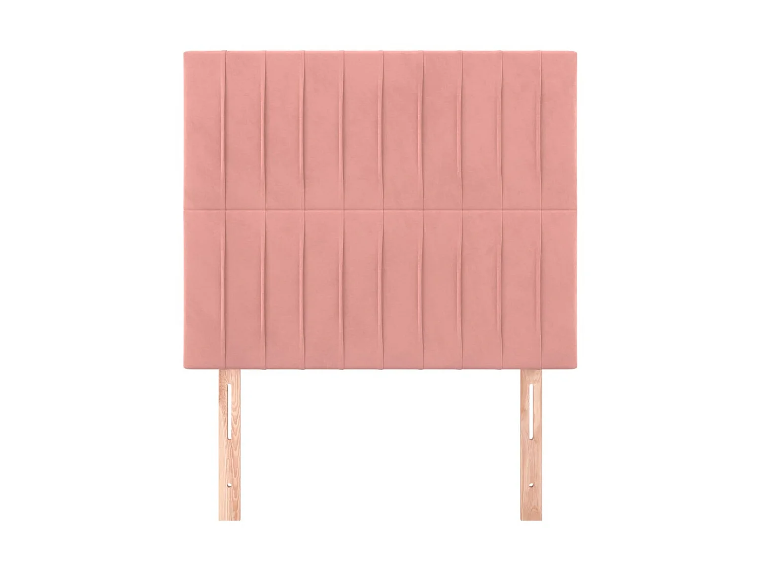 Hoofdborden 2 st 90x5x78/88 cm fluweel roze NL950342