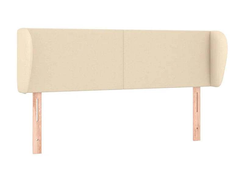 Testiera ad Orecchio Crema 147x23x78/88 cm in Tessuto CFW234003