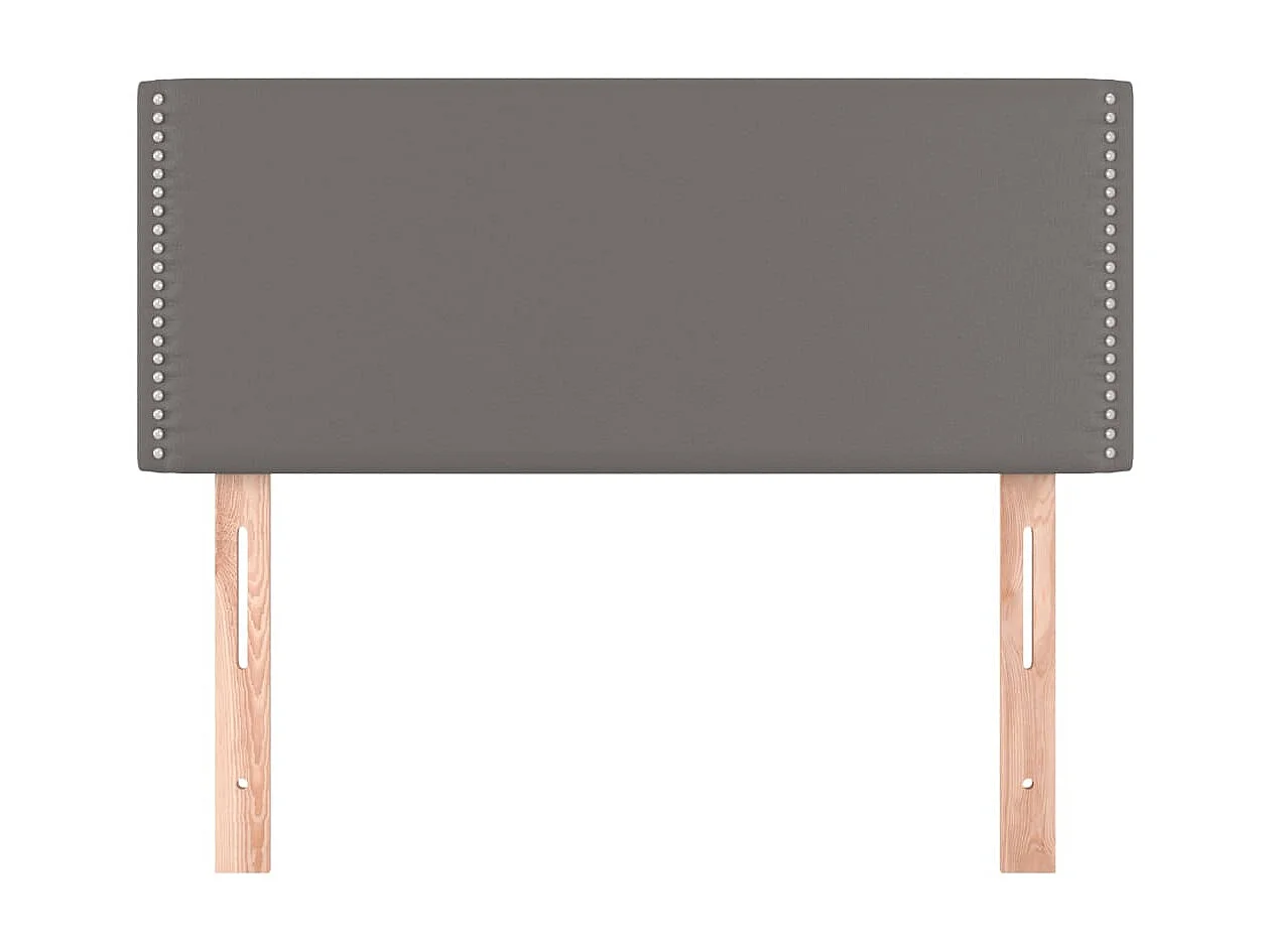 Tête de lit Gris 100x5x78/88 cm Similicuir POI13173 BonneVie Meuble