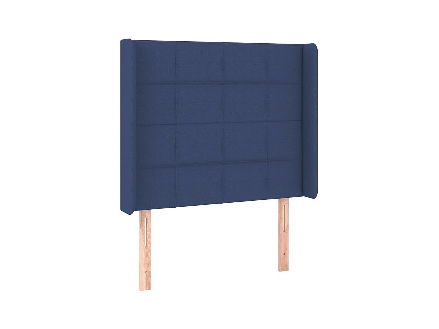 Testiera | Testata del letto ad Orecchio Blu 103x16x118/128 cm in Tessuto