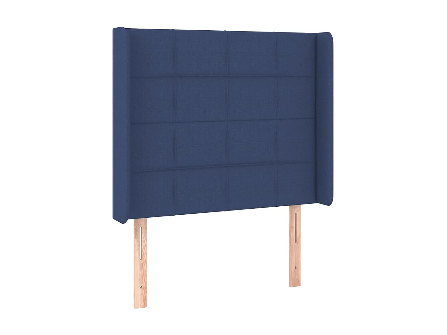 Tête de lit avec oreilles Bleu 103x16x118/128 cm Tissu POI18223 BonneVie Meuble