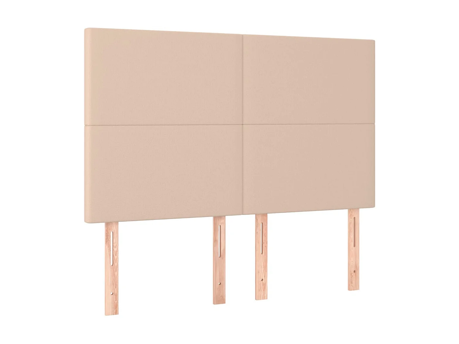 LED Kopfteil,Bettkopfteil Cappuccino-Braun 144x5x118/128cm Kunstleder -gkd469377