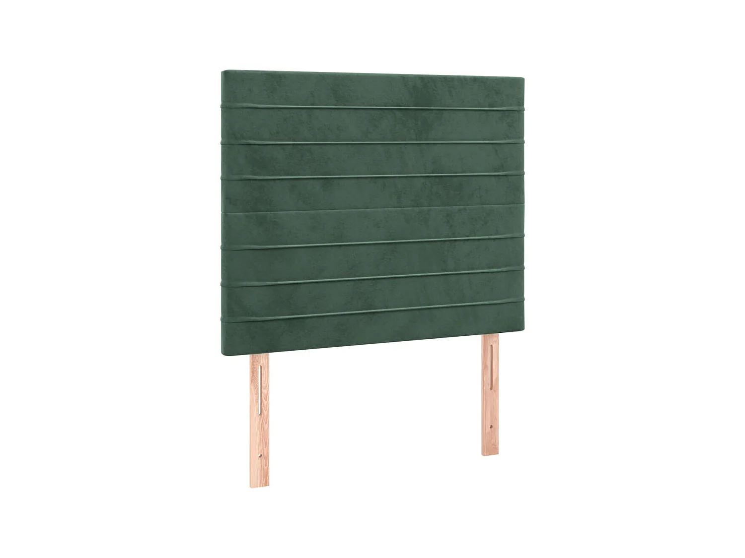Têtes de lit 2 pcs Vert foncé 100x5x78/88 cm Velours POI61322 BonneVie Meuble