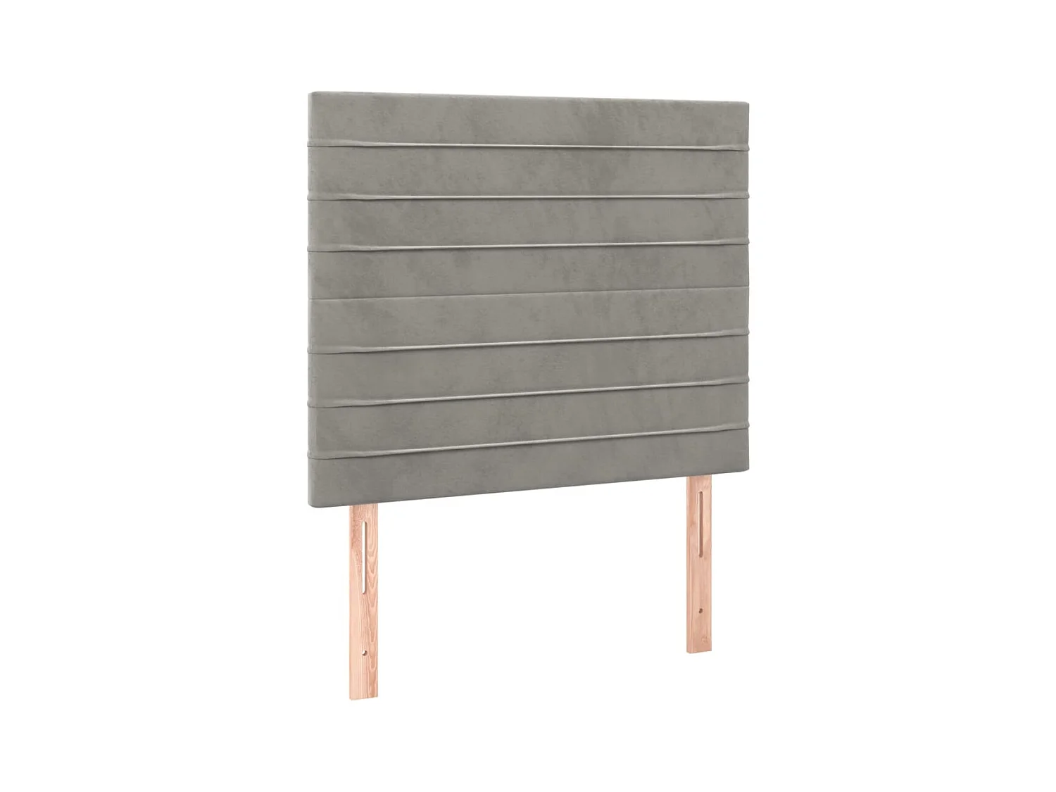 Têtes de lit 2 pcs Gris clair 100x5x78/88 cm Velours POI44463 BonneVie Meuble