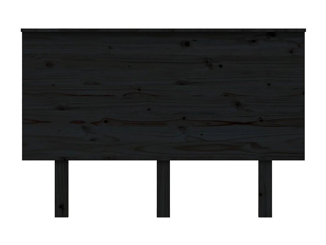 Hoofdbord 124x6x82,5 cm massief grenenhout zwart NL656823