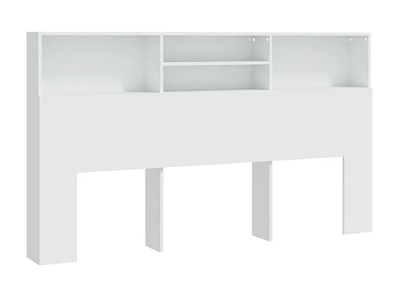 Armoire de tête de lit Blanc 180x19x103,5 cm POI45064 BonneVie Meuble