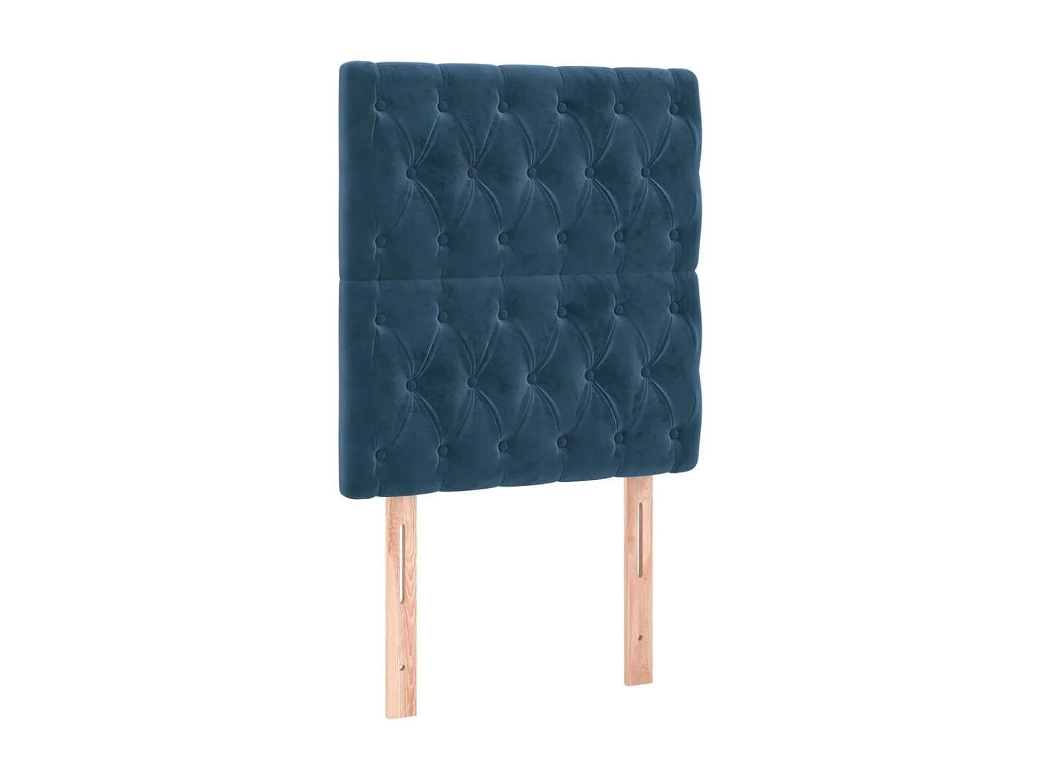 Tête de lit à LED Bleu foncé 80x7x118/128 cm Velours POI82552 BonneVie Meuble