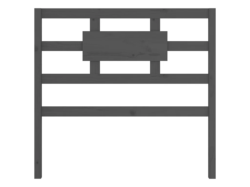 Tête de lit Gris 95,5x4x100 cm Bois massif de pin POI62156 BonneVie Meuble