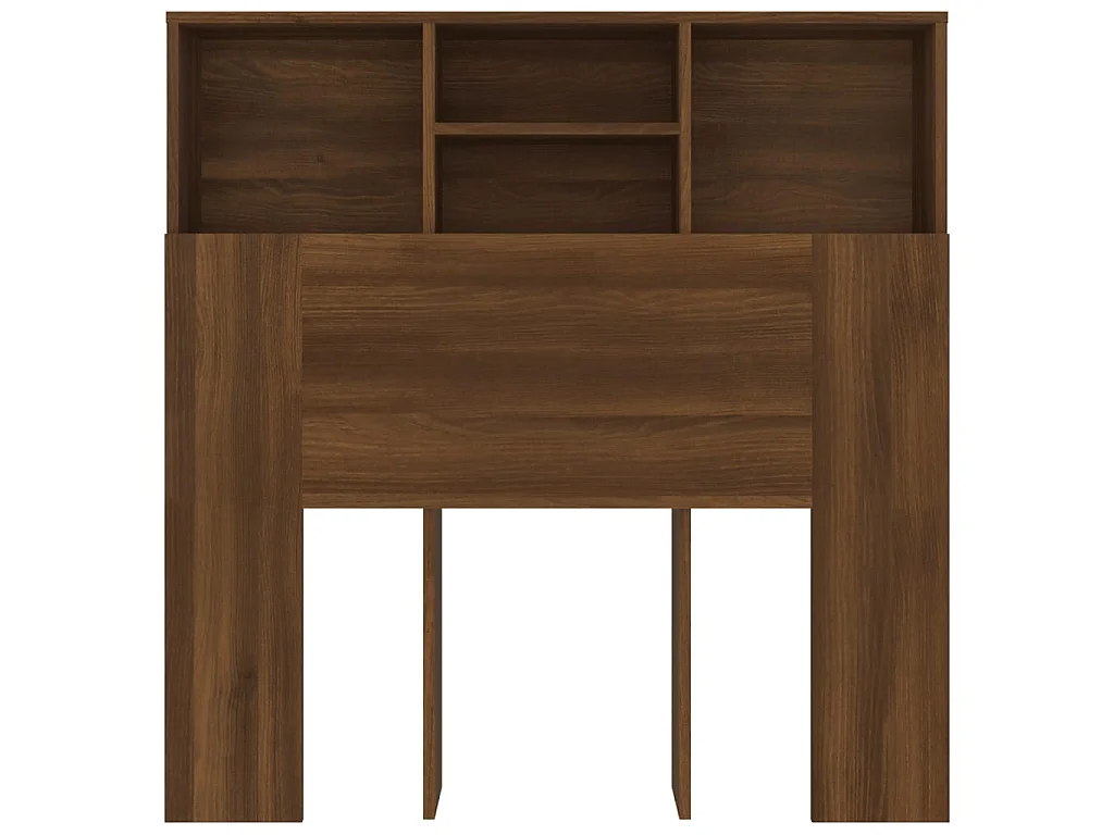 Armoire de tête de lit Chêne marron 100x19x103,5 cm POI61359 BonneVie Meuble