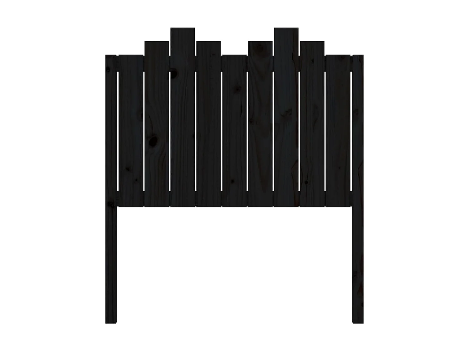 Cabecero de cama madera maciza de pino negro 96x4x110 cm ES17573