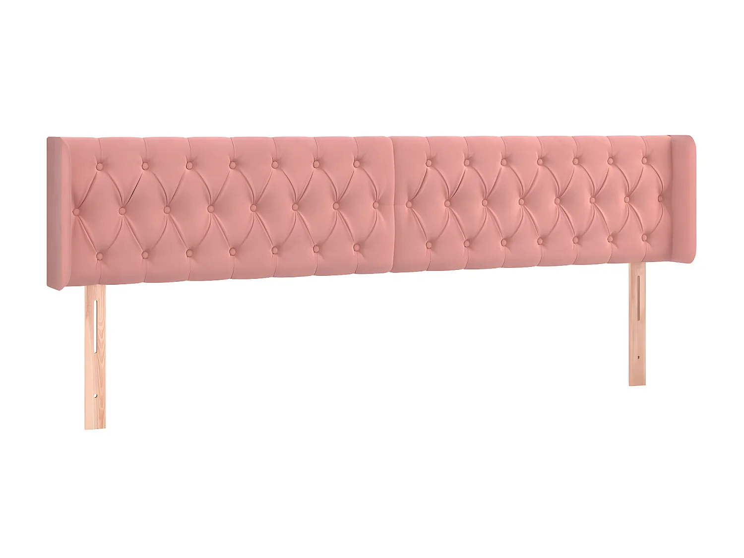 Tête de lit à LED Rose 183x16x78,88 cm Velours LKC65855 BonneVie Meuble
