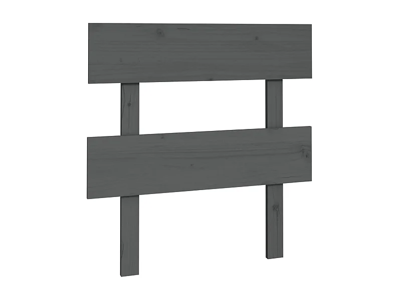 Cabeceira de cama 93,5x3x81 cm pinho maciço cinzento PT148238
