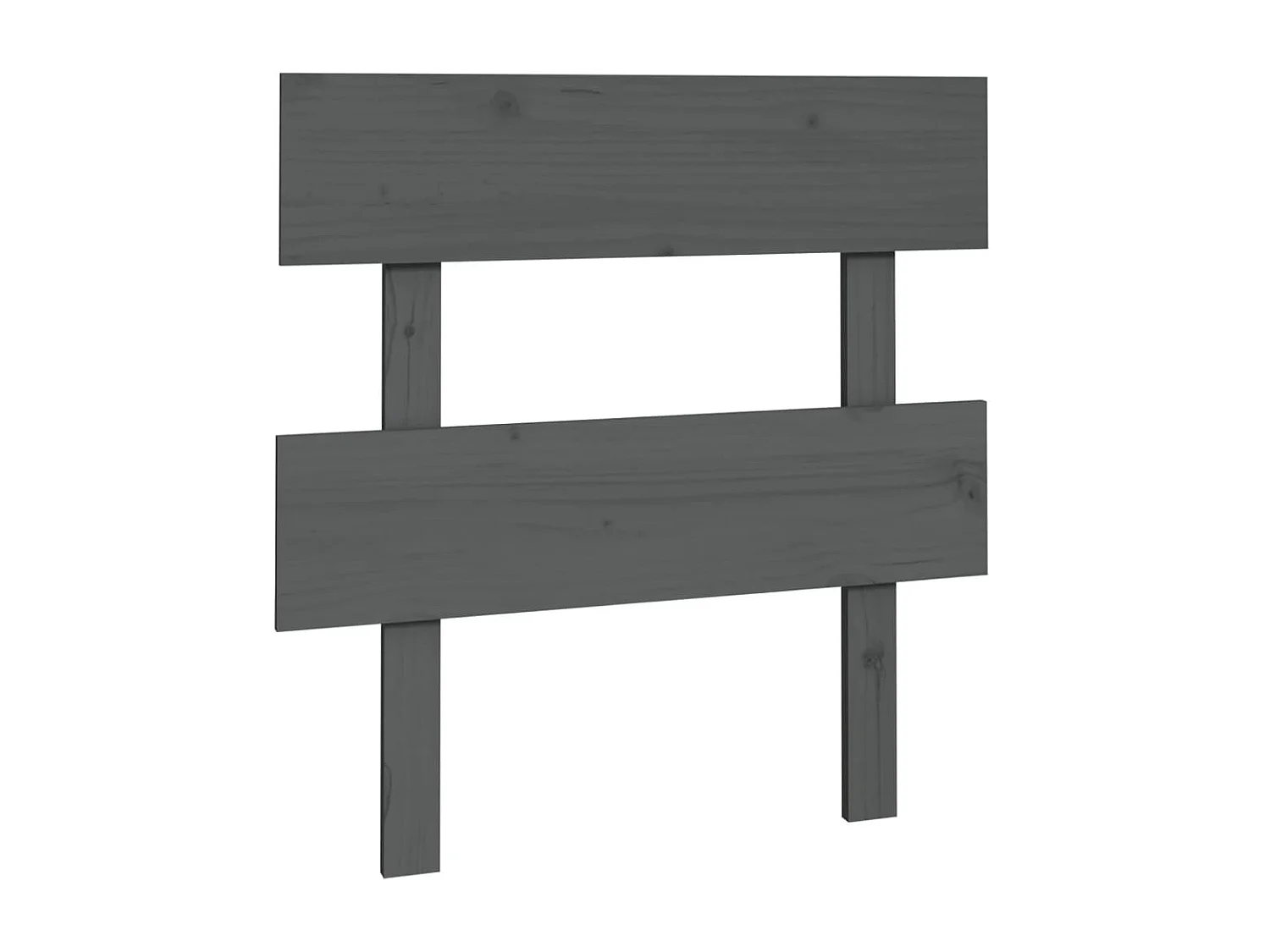 Tête de lit Gris 93,5x3x81 cm Bois massif de pin POI58391 BonneVie Meuble