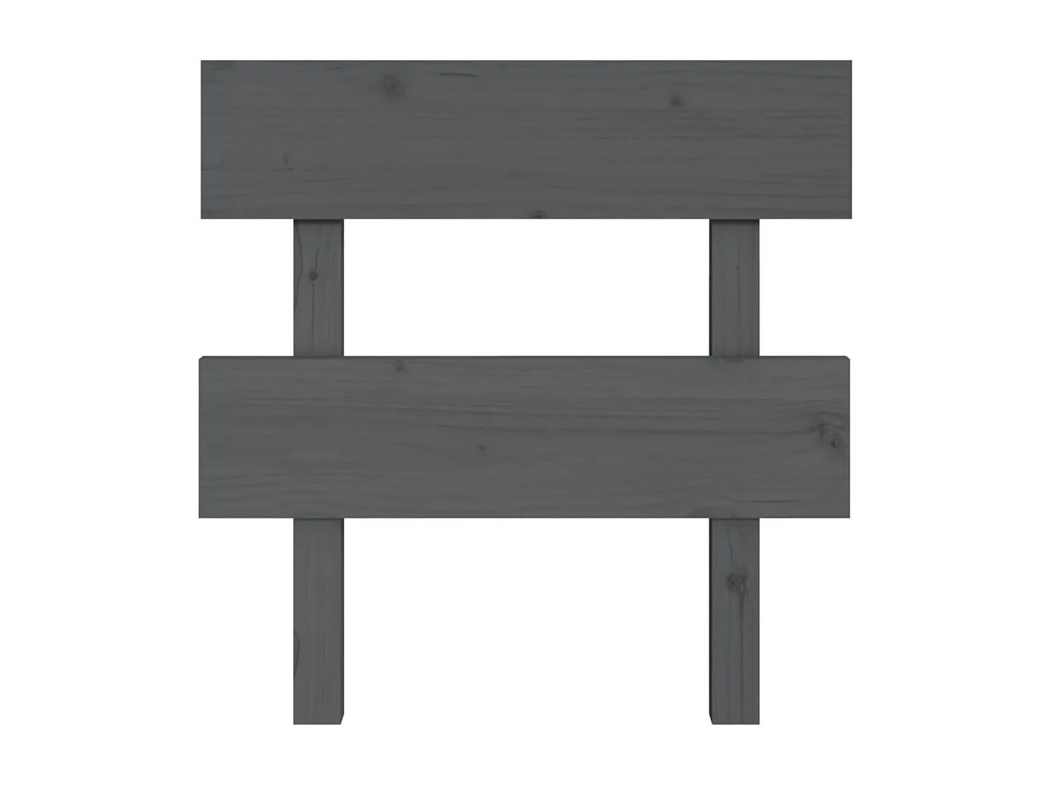 Tête de lit Gris 93,5x3x81 cm Bois massif de pin POI58391 BonneVie Meuble