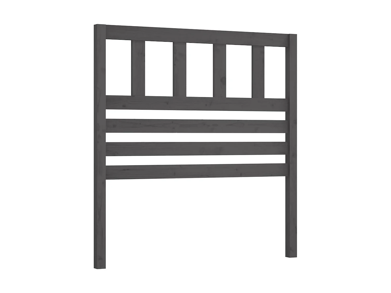 Cabeceira de cama 81x4x100 cm pinho maciço cinzento PT342623