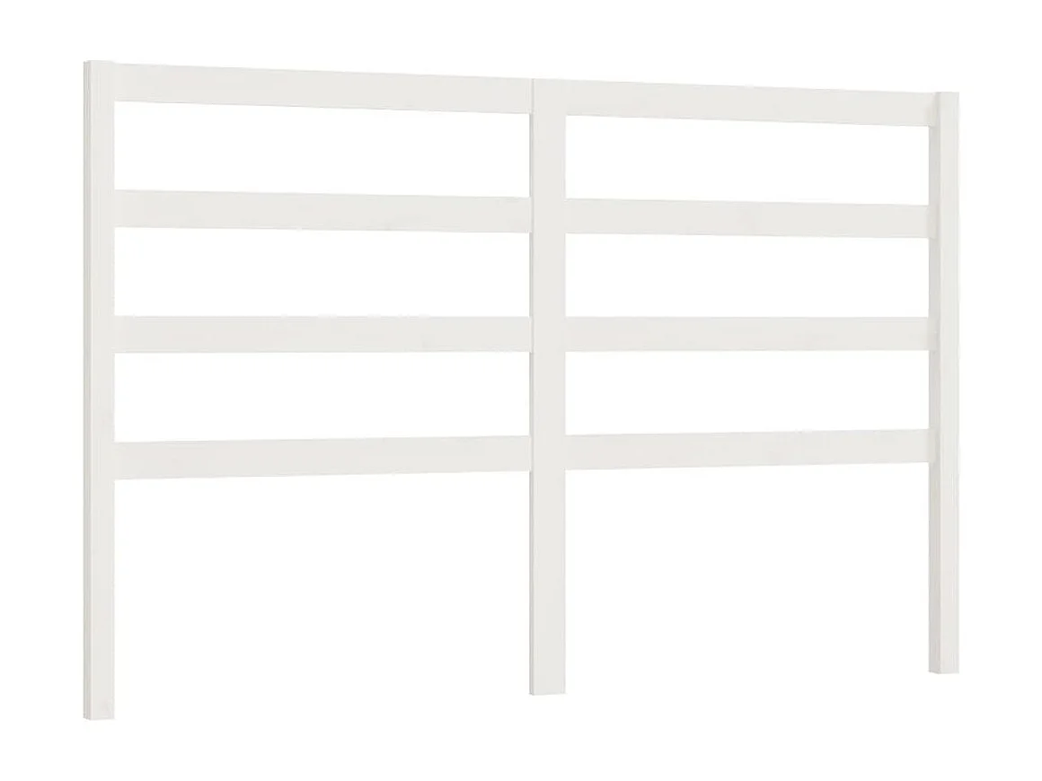 Tête de lit Blanc 166x4x100 cm Bois massif de pin POI13482 BonneVie Meuble