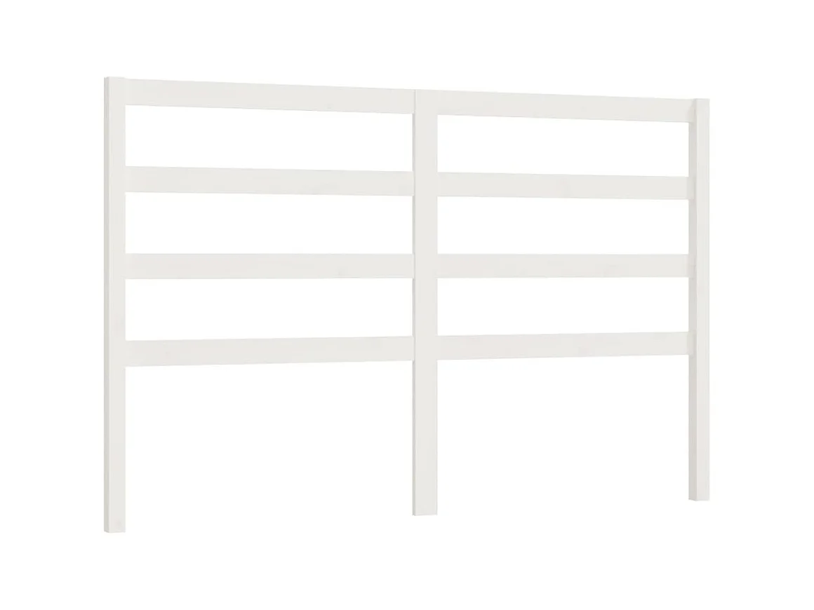 Tête de lit Blanc 166x4x100 cm Bois massif de pin POI13482 BonneVie Meuble