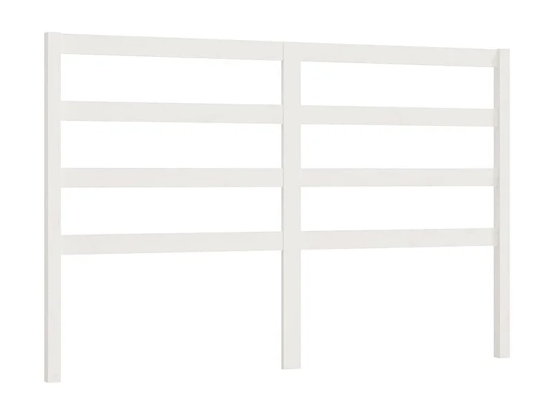 Cabeceira de cama 166x4x100 cm pinho maciço branco PT108618