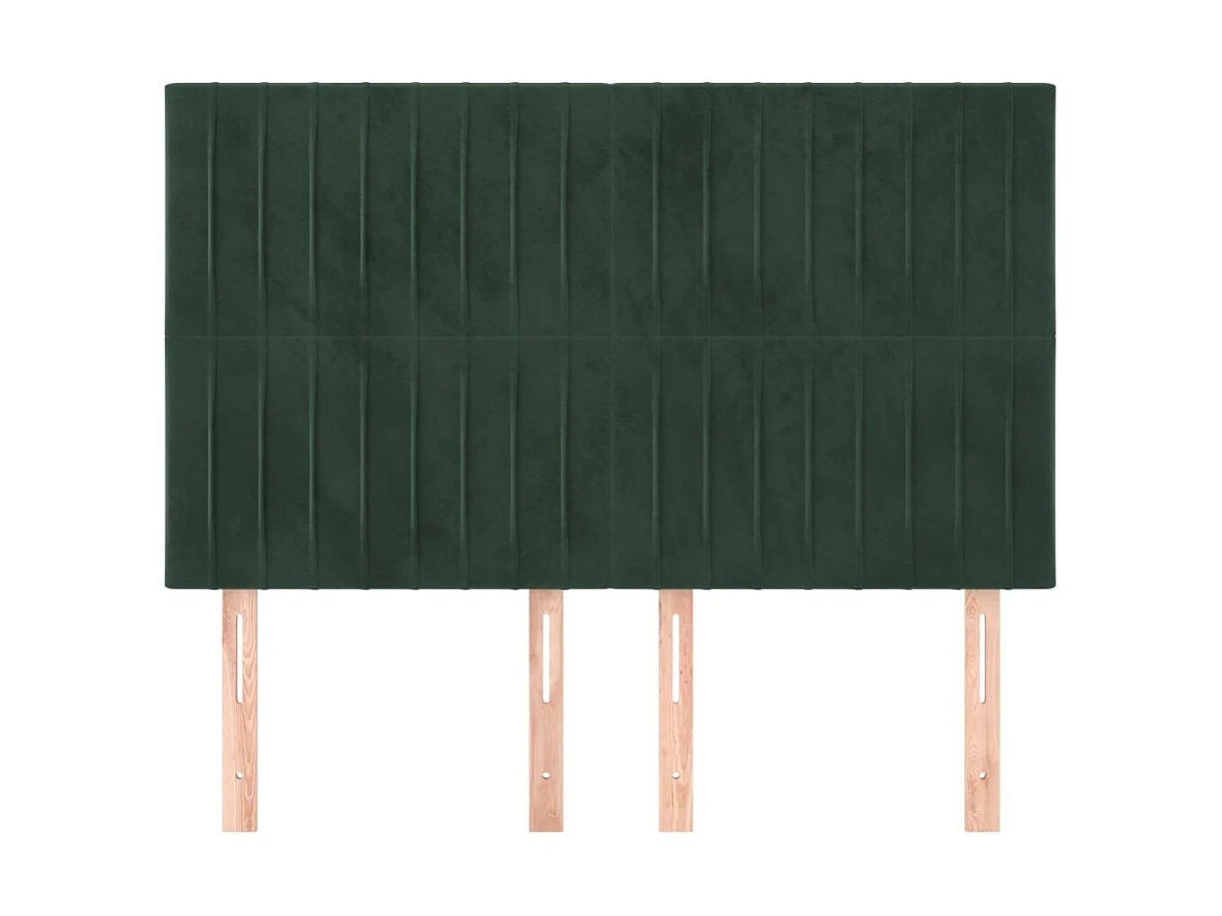 Kopfteil,Bettkopfteile 4 Stk. Dunkelgrün 72x5x78/88 cm Samt -gkd942236